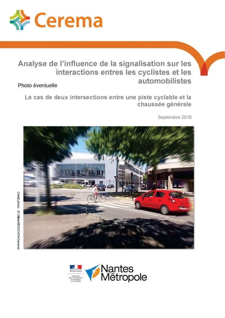 Intersections entre piste cyclable et voirie urbaine: quel régime de priorité choisir ?