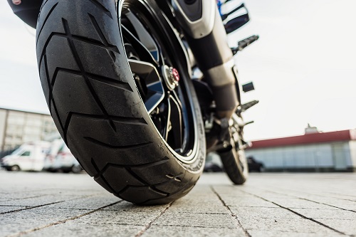 Moto vue arrière
